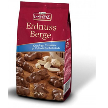 Lambertz Erdnuss Berge牛奶巧克力釉花生塔 零食250g