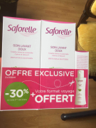 法国saforelle舒卉蕾女性洗液2*500ml+100ml（套装）