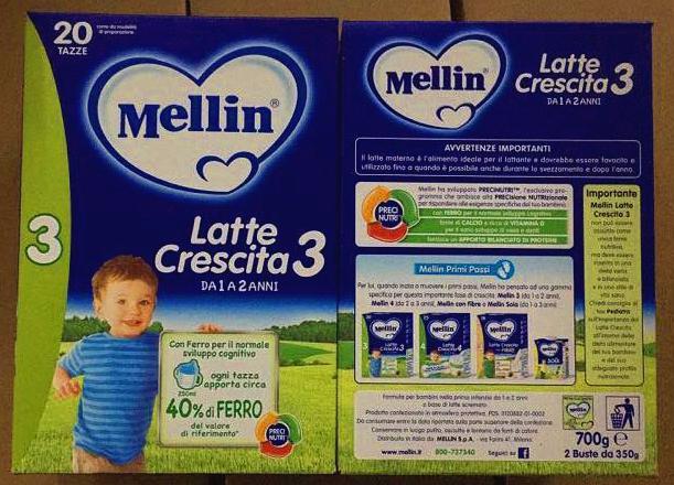 意大利Mellin美林婴幼儿奶粉3段700g