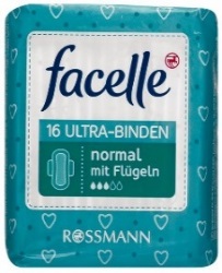 德国facelle菲思乐日用超薄护翼卫生巾 3滴 16片