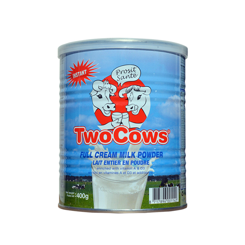 荷兰Two cows双牛全脂高钙成人奶粉罐装 400克