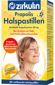 德国Zirkulin 蜂胶润喉含片 咽喉痛止痒止咳 30粒