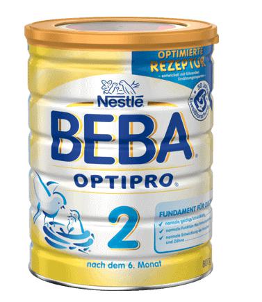 德国Nestlé雀巢BEBA贝巴奶粉2段（6个月以上）800g