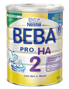 德国Nestlé雀巢BEBA贝巴适度水解奶粉2段（6-10个月）800g