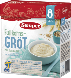 瑞典Semper森宝八个月原味米粉麦粥480g